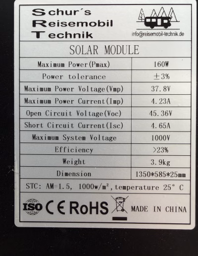 Ultraleichtes Solarmodul